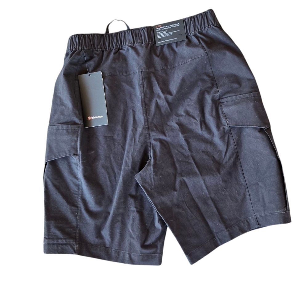 Lulumon Athletica Versa Twill Cargo Shorts Black Size Medium And Small - Picture 2 of 8